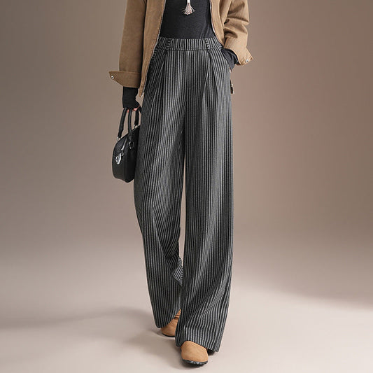 Fashion Slimming Loose Fit Straight Trousers