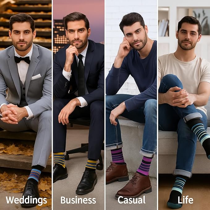 Men's Colorful Fashion Cotton Socks