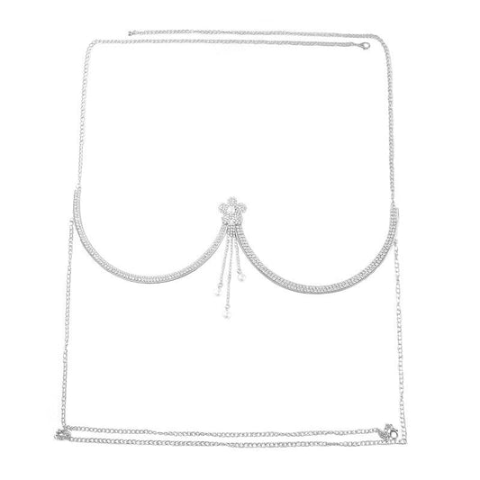 Women's Elegant Diamond Tassel Body Jewelry Chain