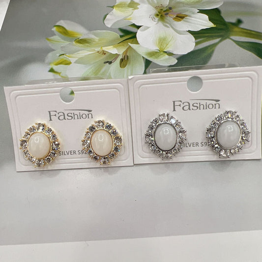 Fashion Women's French Glass Cat Eye Dangle Earrings