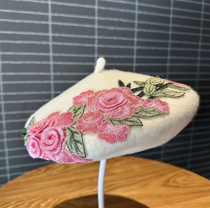 Fashionable Woolen Artistic Painter's Beret Hat