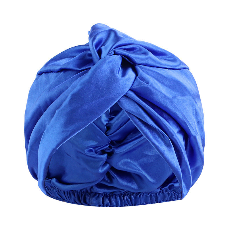 Cross-Twist Double-Layer Satin Sleep Cap