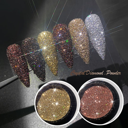 Net Red Vibrato Sparkling Diamond Dust for Nails