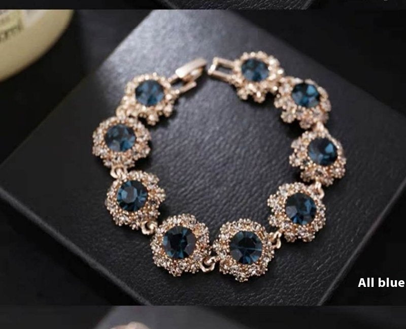 Women's Sparkling Vintage Style Korean Rhinestone Bracelet