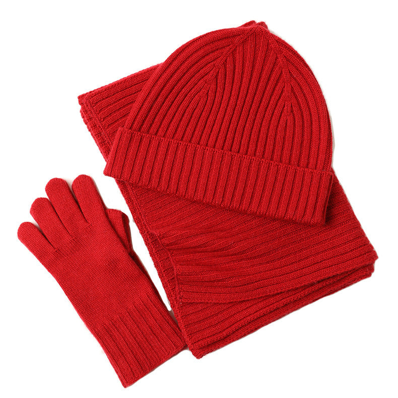Fashion Women's Three-Piece Winter Accessory Set