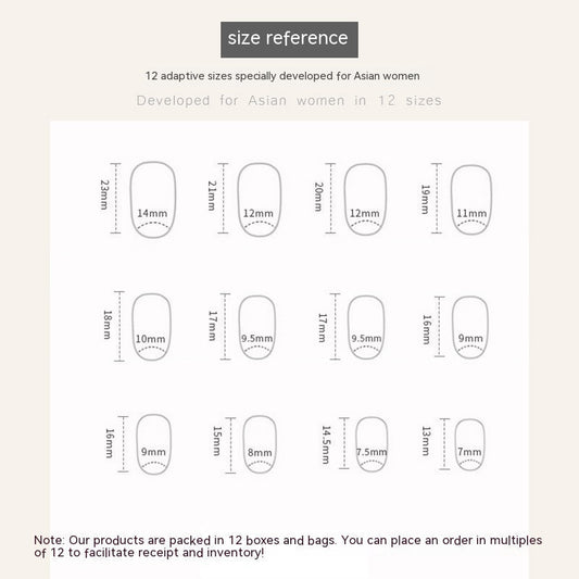 Finished Pure Desire Gradient Oval Fake Nails
