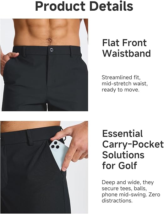 Men's Classic Fit Golf Shorts