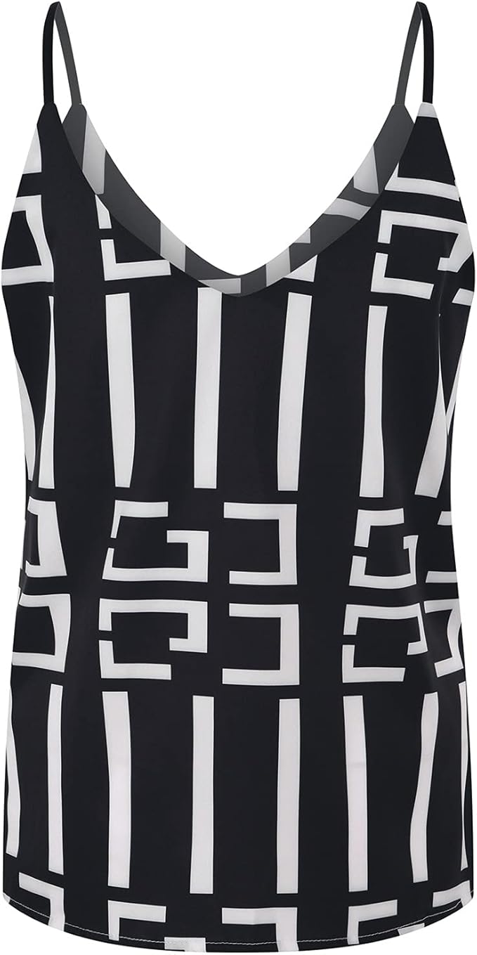 Printed V-Neck Cami