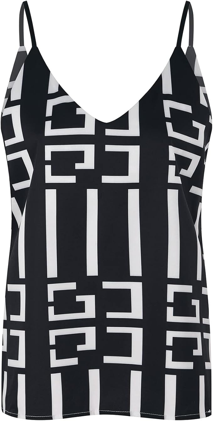 Printed V-Neck Cami