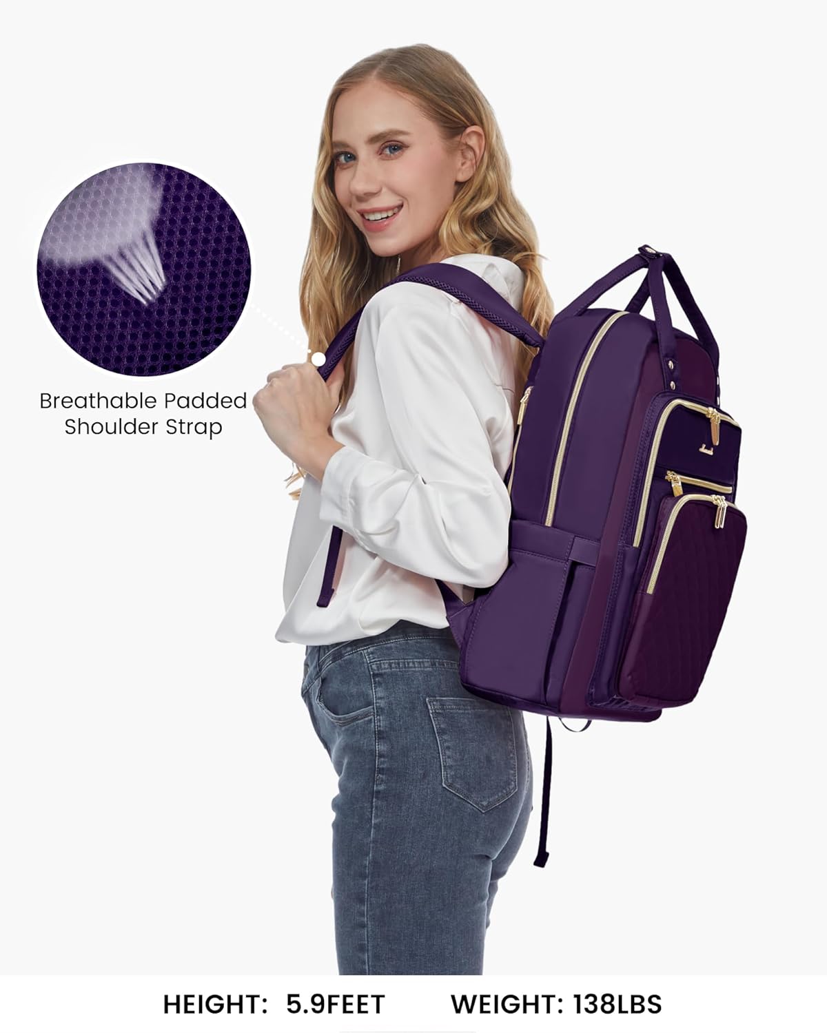 Laptop Backpack Purse for Women