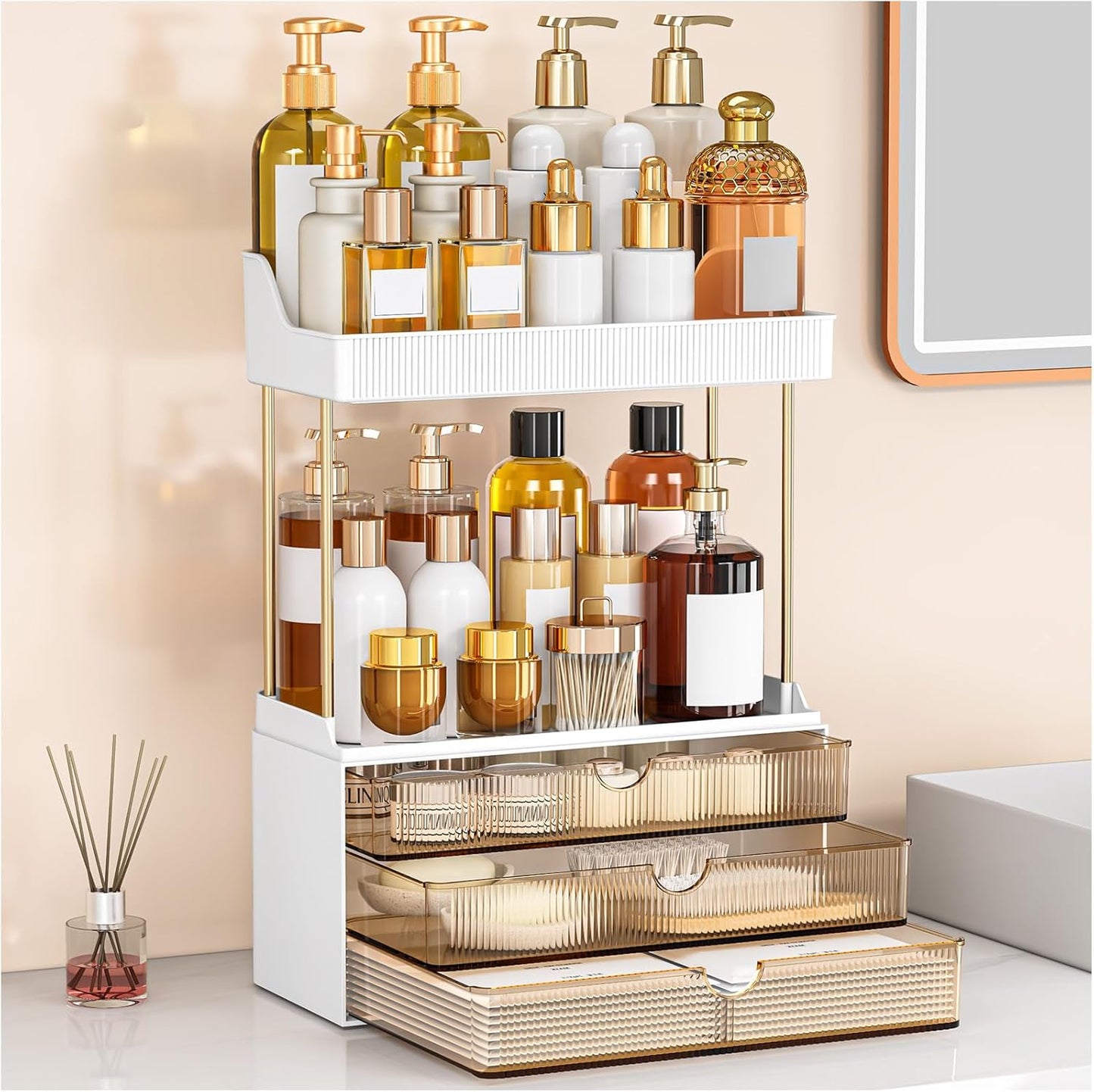Makeup Organizer Drawers - 5 Tiers