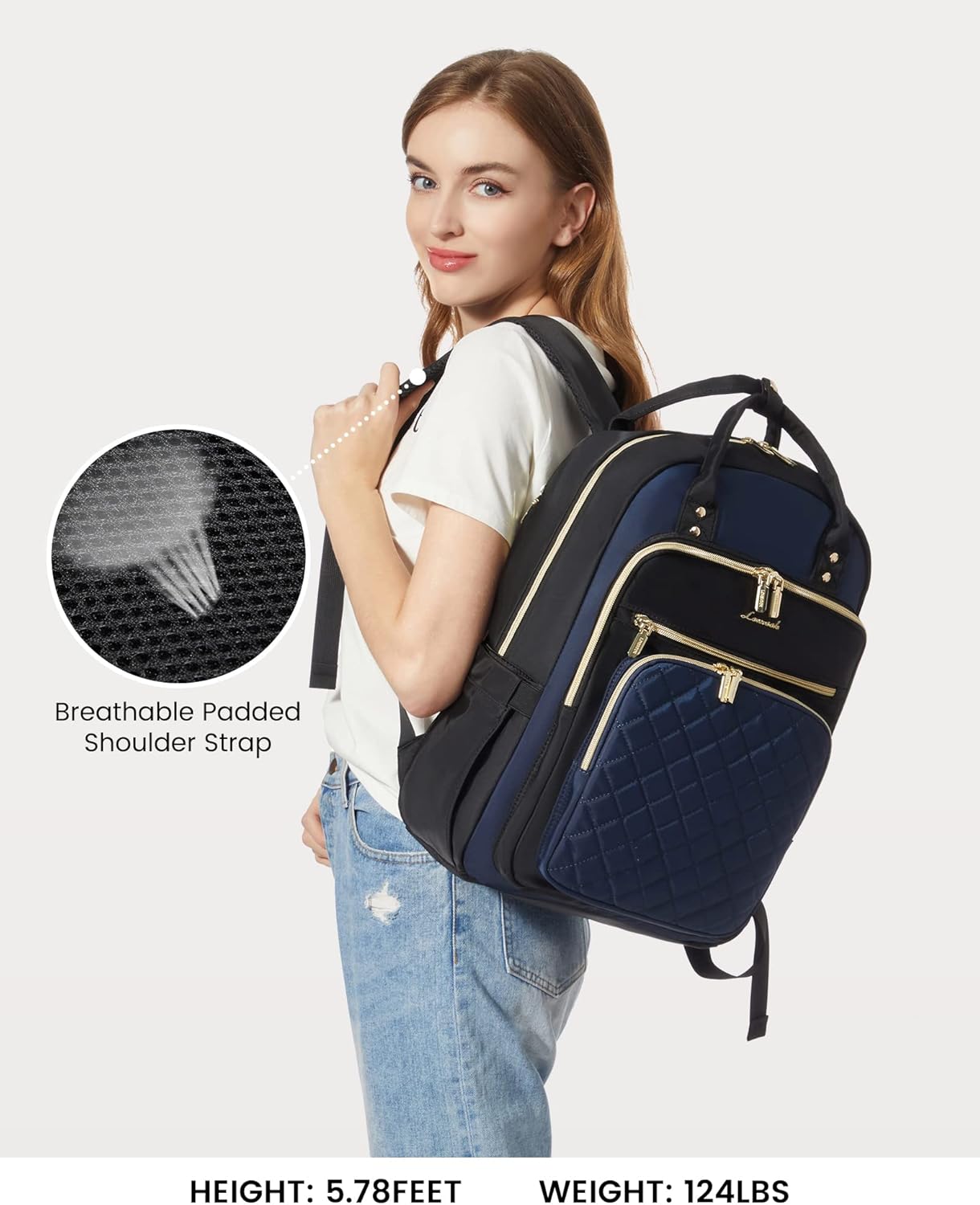Laptop Backpack Purse for Women