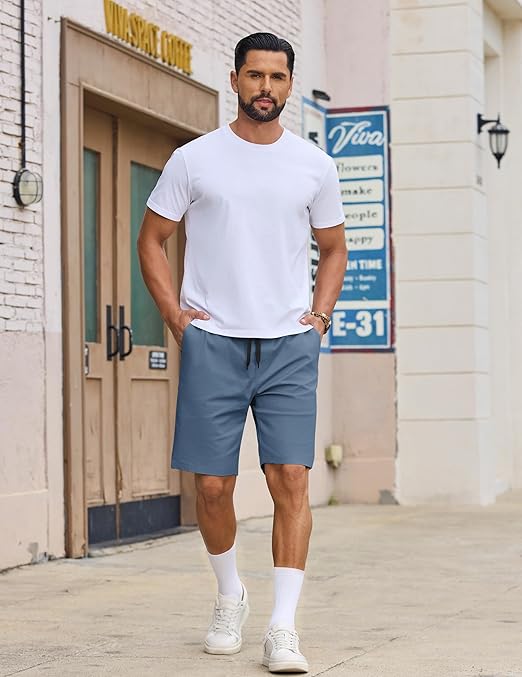 Mens Casual Shorts Cotton