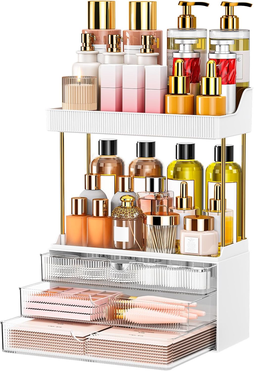 Makeup Organizer Drawers - 5 Tiers