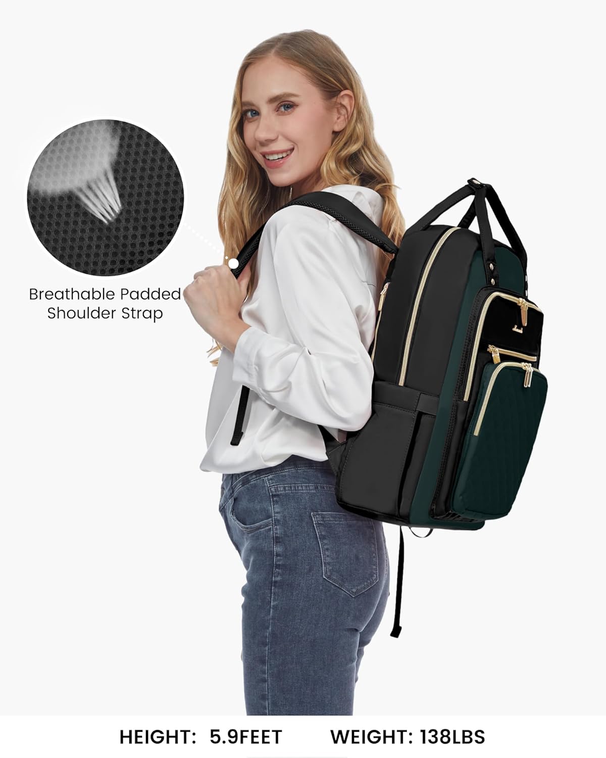 Laptop Backpack Purse for Women