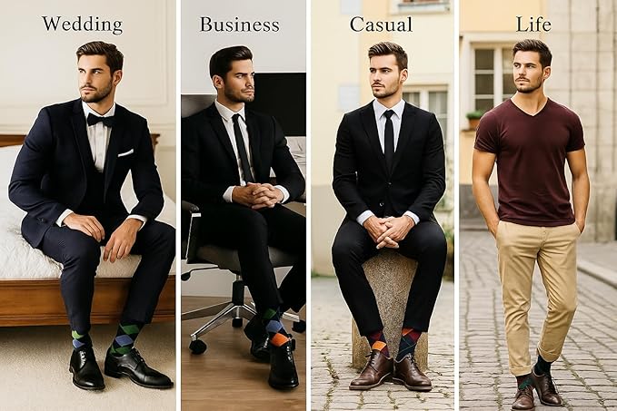 Men's Colorful Fashion Cotton Socks