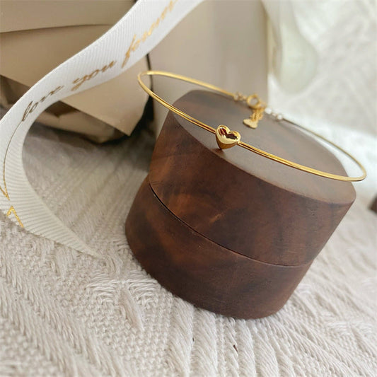 Chic Women's Glossy Niche 925 Sterling Silver Bracelet