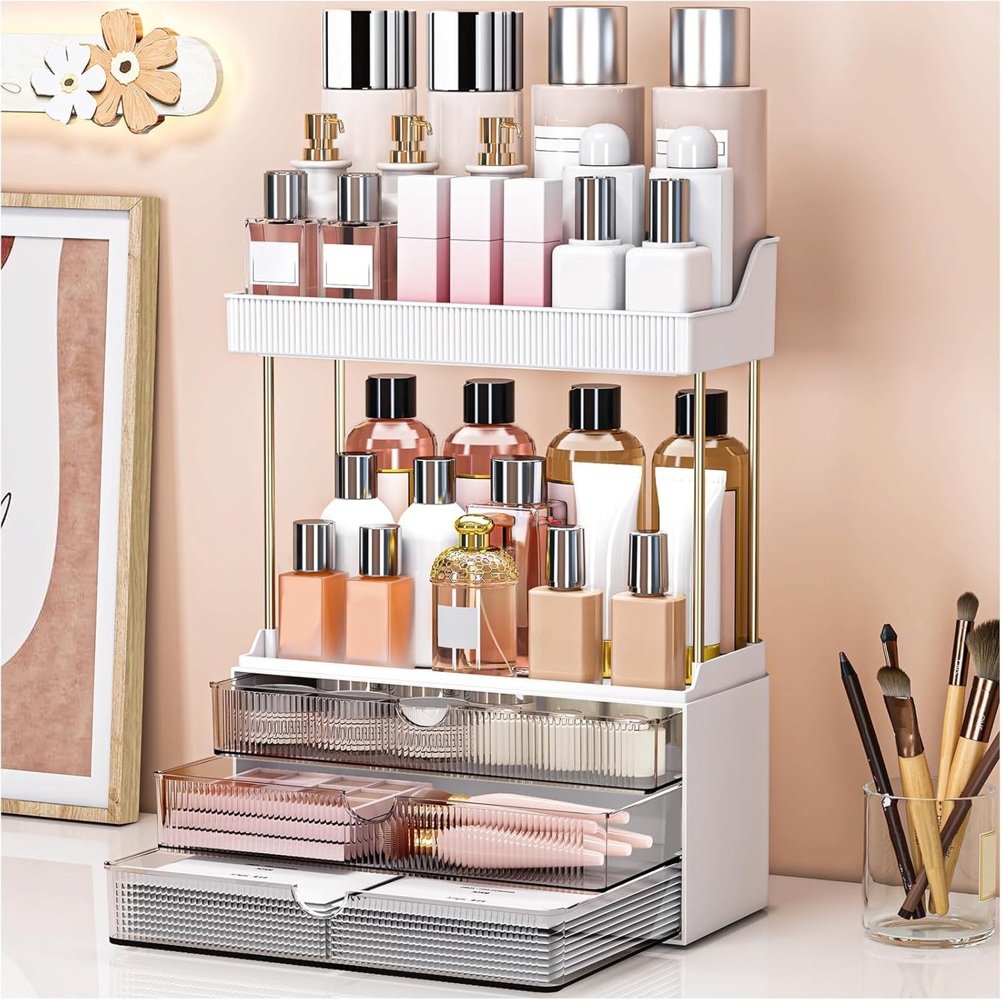 Makeup Organizer Drawers - 5 Tiers