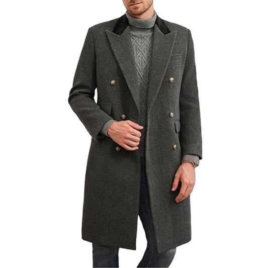 Men's Plus Size Casual Woolen Jacket | Fat & Strong Loose Fit Coat