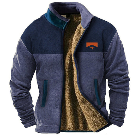 Warm Fleece Jacket Coat for Men | Trendy Cotton Clothes Outerwear