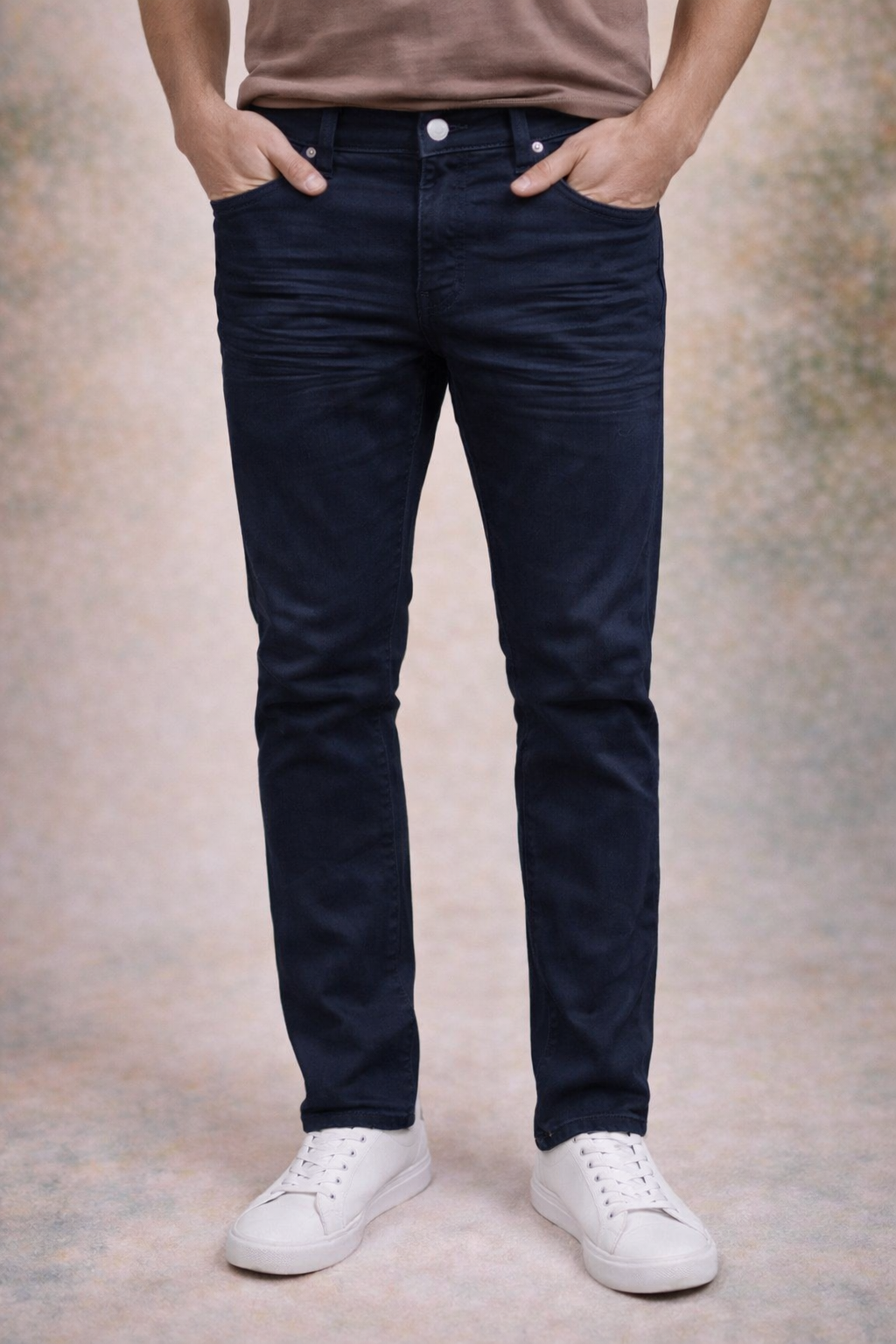 Teri's Couture Blu Rock Men's Skinny Fit 5-Pocket Dark Wash Pants