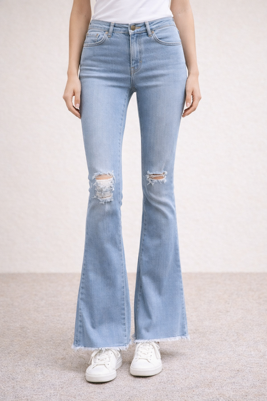 Teri's Couture Lover Brand Light Wash Bell Bottoms