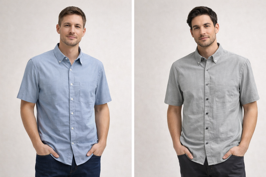 Teri's Couture Cotton-Linen Blend Staple Shirt