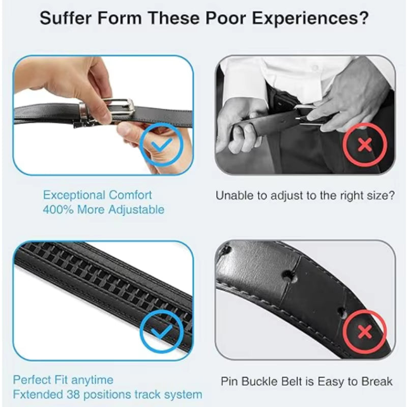 Automatic Buckle Belt for Men