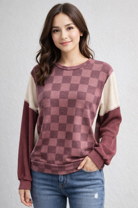 Teri`s Couture checkered top