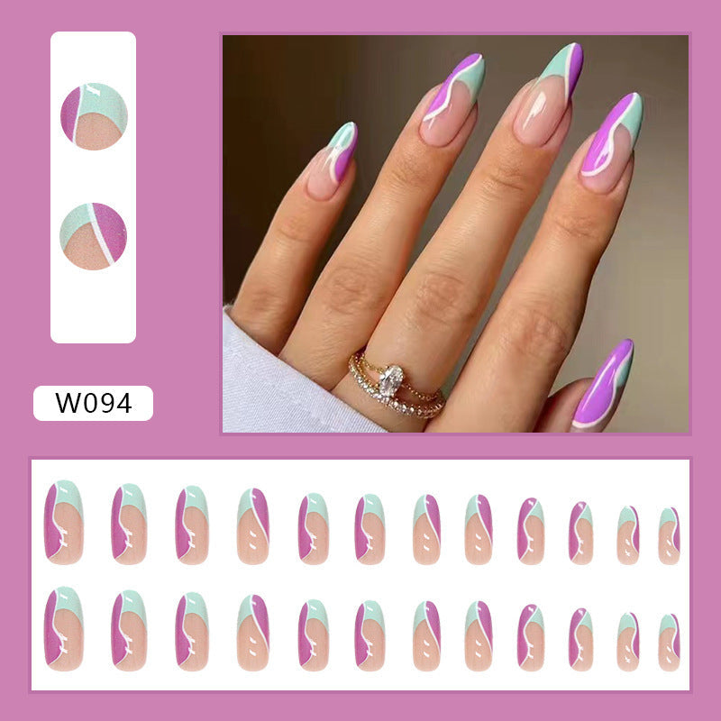 Nordic Style Adhesive Nail Line Art