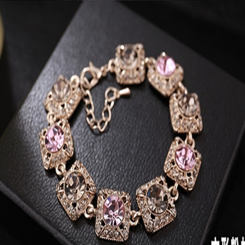 Women's Sparkling Vintage Style Korean Rhinestone Bracelet