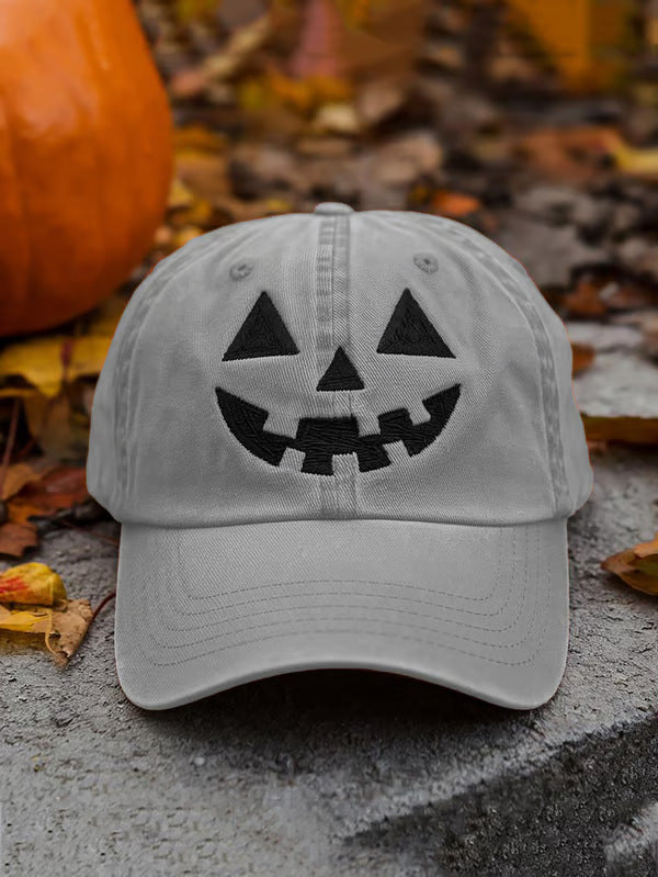 Spooky Fun Pumpkin Pattern Halloween Beanie Hat