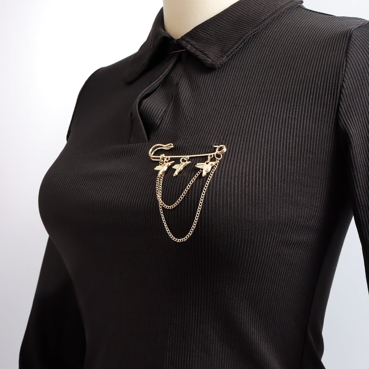 Love Moon Bear Flower Element Brooch Pin for Clothing Suit