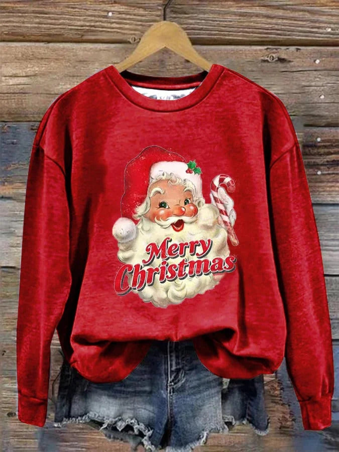 Casual Christmas Theme Crewneck Sweater