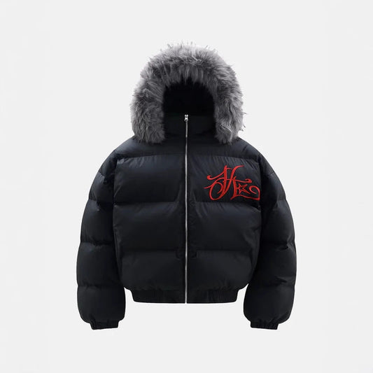 Men's American Vintage Cotton-Padded Jacket | Zip-Up Cardigan Style Coat