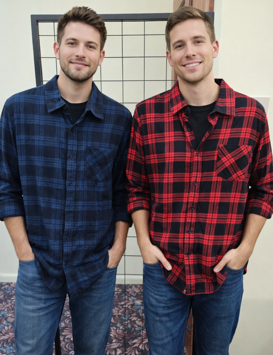 Teri's Couture Midnight Geometric Long-Sleeve Blouse